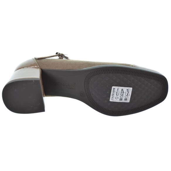 Amarpies 26317 Zapato Mercedita Confort Charol Tacón Mujer