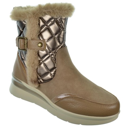 Amarpies 27092 Botín Acolchado Sintético Borreguillo Mujer