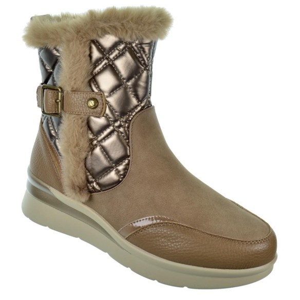 Amarpies 27092 Botín Acolchado Sintético Borreguillo Mujer