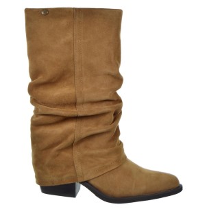 Top3 24722 Bota Acolchada Campera Piel Mujer