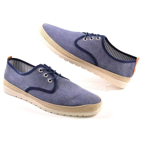 10024 Mediterránea Alpargata Zapatilla alpargata lona ,cierre en cordones. Forro interior textil y plantilla acolchada. Vira de 