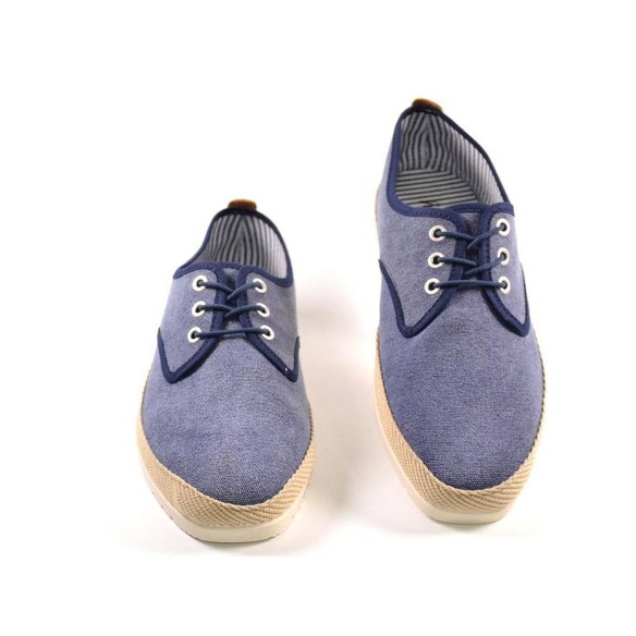 10024 Mediterránea Alpargata Zapatilla alpargata lona ,cierre en cordones. Forro interior textil y plantilla acolchada. Vira de 