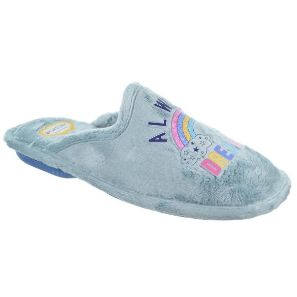 Biorelax 4586 Zapatilla Casa Textil Pies Delicados Mujer