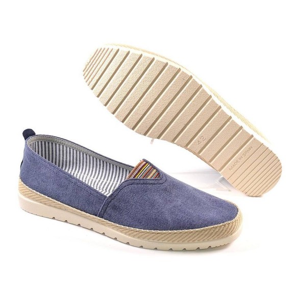 10005 Mediterránea Alpargata Zapatilla alpargata lona ,cierre en cordones. Forro interior textil y plantilla acolchada. Vira de 