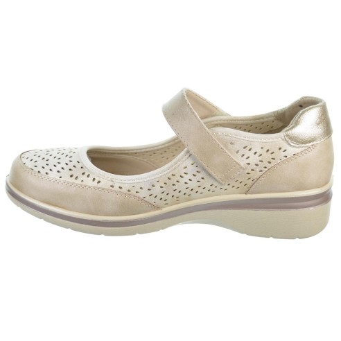 Amarpies 28401 Zapato Confort Sintético Velcro Cuña Mujer