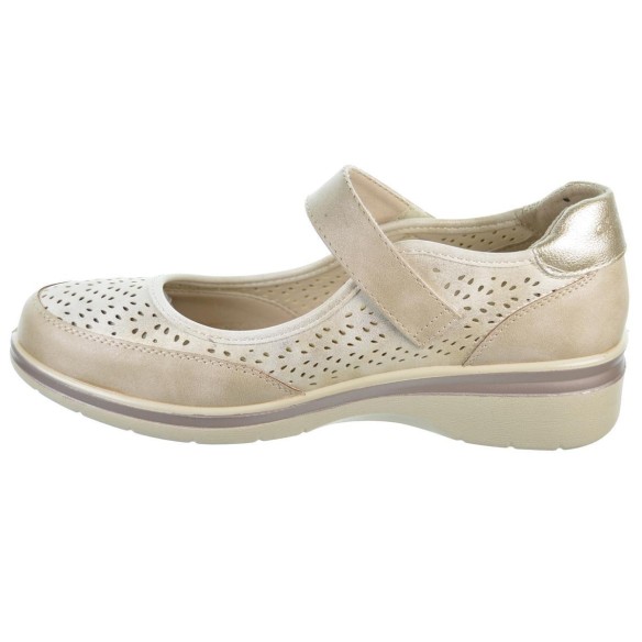 Amarpies 28401 Zapato Confort Sintético Velcro Cuña Mujer