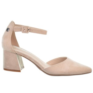 Refresh 172583 Zapato Antelina Tacón Ancho Antideslizante Mujer