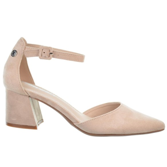 Refresh 172583 Zapato Antelina Tacón Ancho Antideslizante Mujer