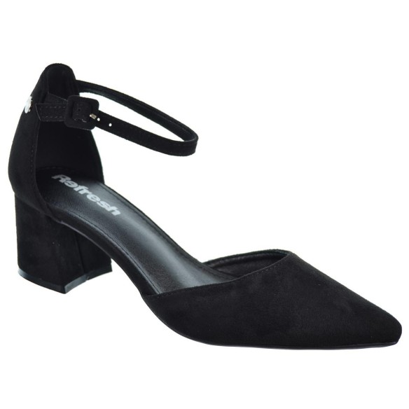 Refresh 172583 Zapato Antelina Tacón Ancho Antideslizante Mujer