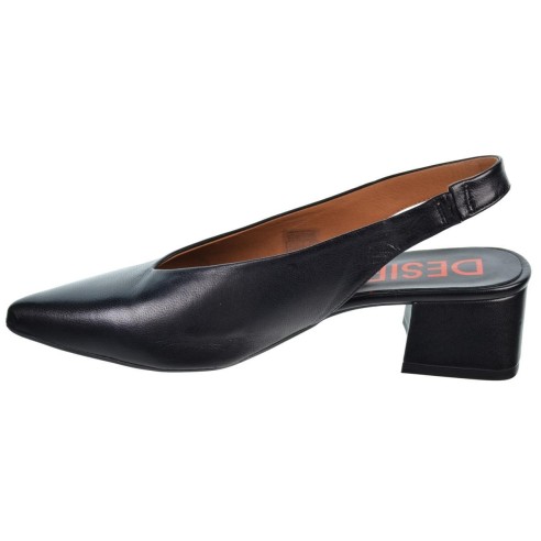 Desiree Malta7 Zapato Salón Piel Acolchado Tacón Ancho Mujer