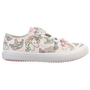 Conguitos 284096 Zapatilla Lona Unicornios Cordones Velcro Niña