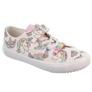 Conguitos 284096 Zapatilla Lona Unicornios Cordones Velcro Niña 2