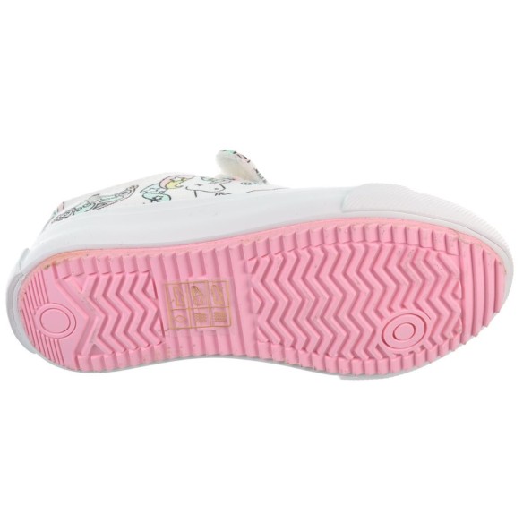 Conguitos 154025 Zapatilla Lona con Unicornios Cordones Velcro Niña
