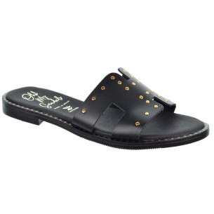 Oh My Sandals 5576 Sandalia Piel Confort Tacón Ancho Mujer Negras 2
