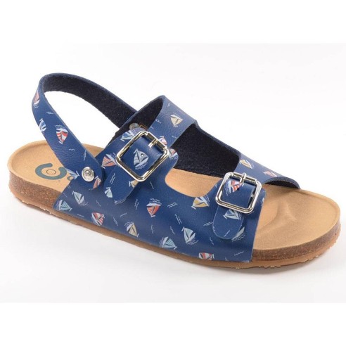 28554 Conguitos Sandalia Bio Sandalia bio material sintético, cierre con doble hebilla en pala, para un ajuste perfecto. Piso de