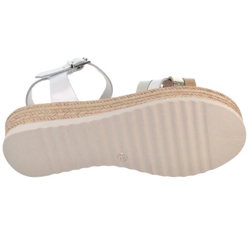Oh My Sandals 5690 Sandalia Piel Charol Confort Plataforma Mujer