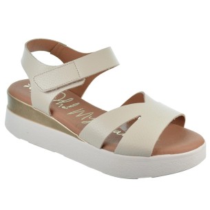 Oh My Sandals 5673 Sandalia Piel Confort Cuña Plataforma Mujer 2