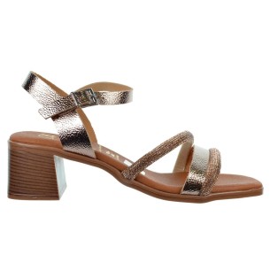Oh My Sandals 5614 Sandalia Piel Confort Velcro Tacón Mujer Marron