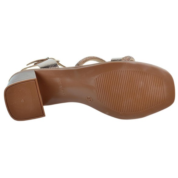 Oh My Sandals 5614 Sandalia Piel Confort Velcro Tacón Mujer Marron