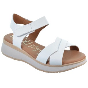 Oh My Sandals 5662 Sandalia Piel Plataforma y Cuña Mujer 2