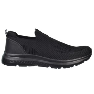 Nicoboco Loafer25 Deportivo Textil Confort y Rejilla Hombre Negro