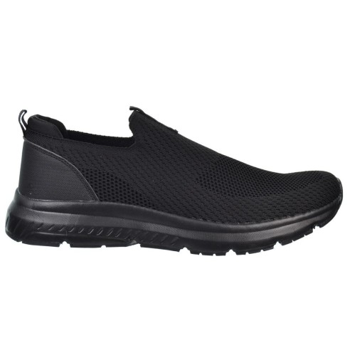 Nicoboco Loafer25 Deportivo Textil Confort y Rejilla Hombre Negro