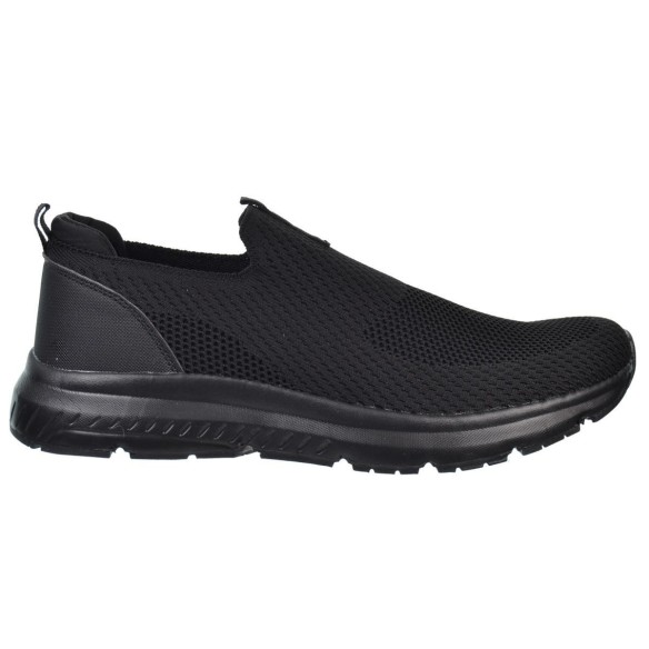Nicoboco Loafer25 Deportivo Textil Confort y Rejilla Hombre Negro