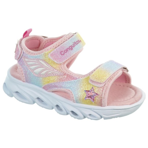 Conguitos 260014 Sandalia con Velcro Acolchada Luces Niña