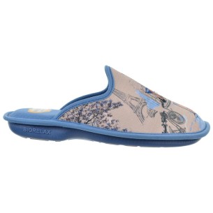 Biorelax 4035 Zapatilla Casa Textil Pies Delicados Mujer 2
