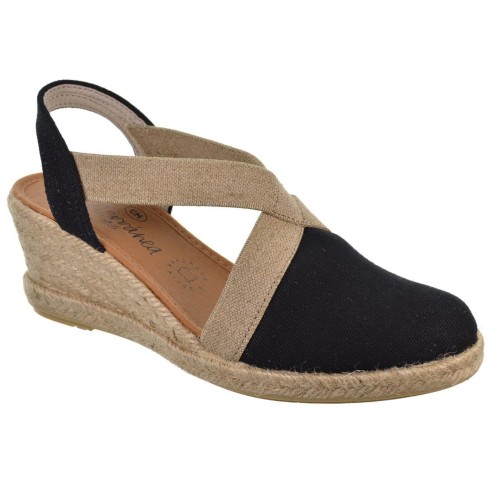 Mediterranea 50184 Alpargata Textil Confort Cuña Mujer