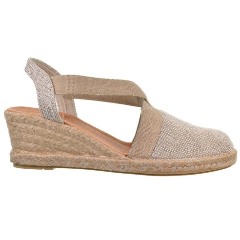 Mediterranea 50185 Alpargata Textil Confort Cuña Mujer