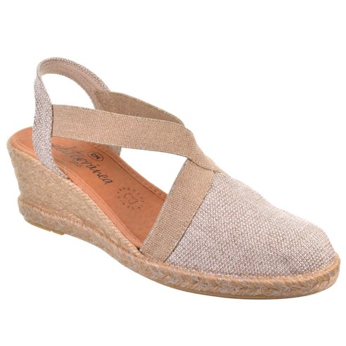 Mediterranea 50185 Alpargata Textil Confort Cuña Mujer