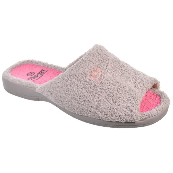 Cmconfort 50369 Zapatilla Casa Textil Acolchada Mujer