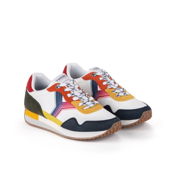 Yumas Ashland Sneaker Confort Textil y Piel Cordones Hombre