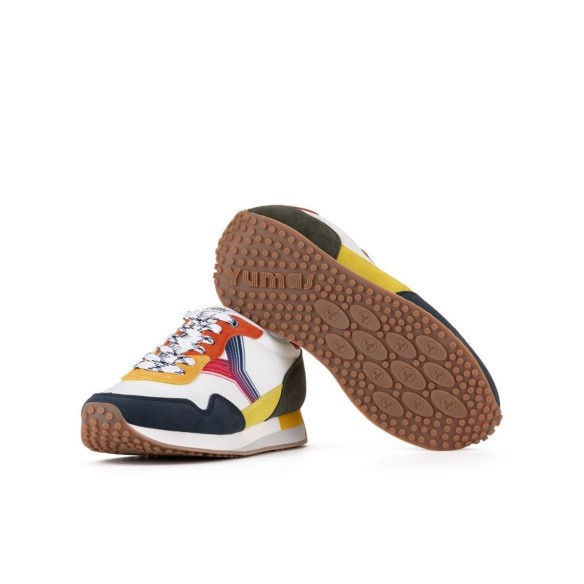 Yumas Ashland Sneaker Confort Textil y Piel Cordones Hombre