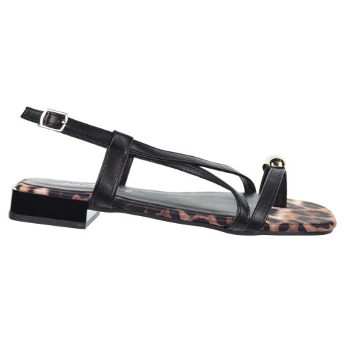 isteria 25084 Sandalia Plana Acolchada Mujer con Hebilla