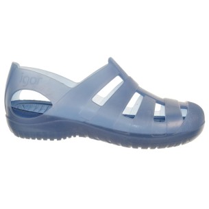 Igor Pool Sandalia de Goma Unisex para Plata y Piscina Niño