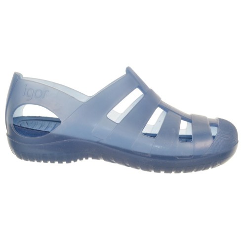Igor Pool Sandalia de Goma Unisex para Plata y Piscina Niño