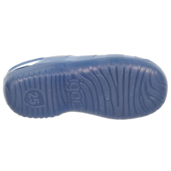 Igor Pool Sandalia de Goma Unisex para Plata y Piscina Niño