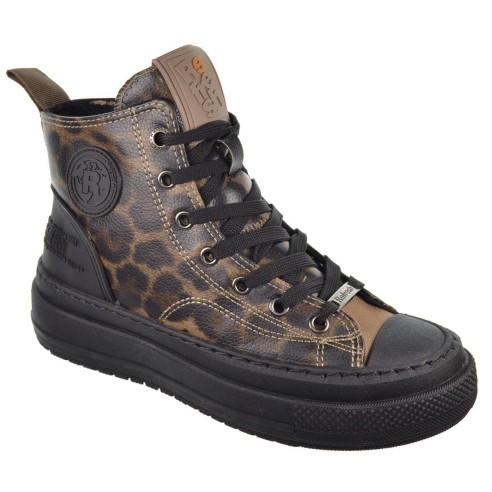 Refresh 173075 Zapatilla Botín Leopardo Cremallera Mujer