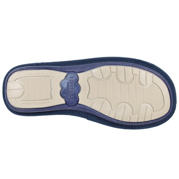Biorelax 1400 Zapatilla Casa Textil Pies Delicados Hombre