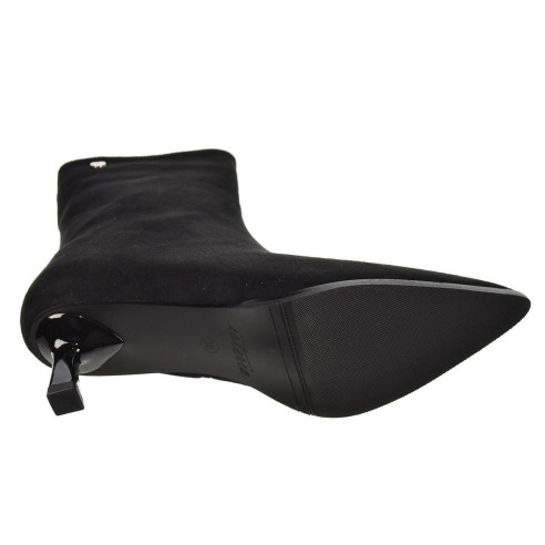 Isteria 555 Botín Acolchado Antelina  Tacón Fino Mujer