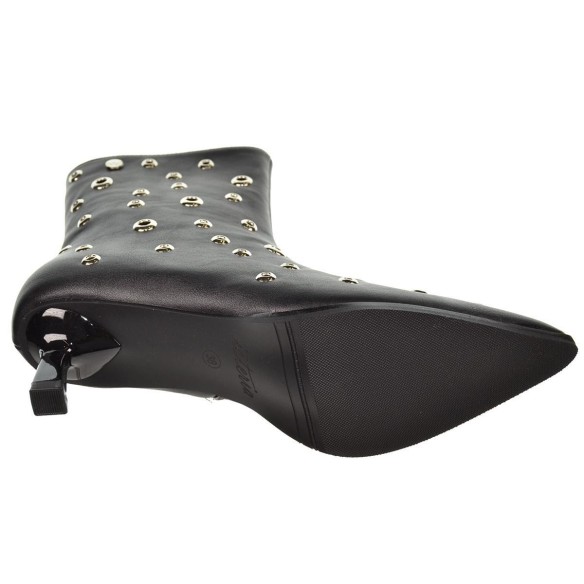 Isteria 555 Botín Acolchada con Remaches Tacón Fino Mujer