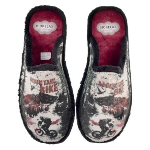 Biorelax 1439 Zapatilla Casa Textil Hombre Pies Delicados
