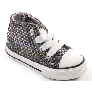 14152 Osito Zapatilla Bota Comprar Zapatilla de caña alta textil, forro en textil. Cierre con cremallera en el lateral interior 