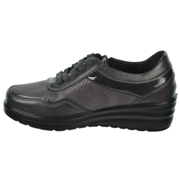 Amarpies 29392 Zapato Confort Cremallera Cordones Tacón Mujer