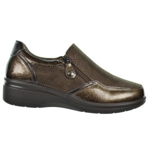 Amarpies 29382 Zapato Confort Cuña Cremallera Mujer