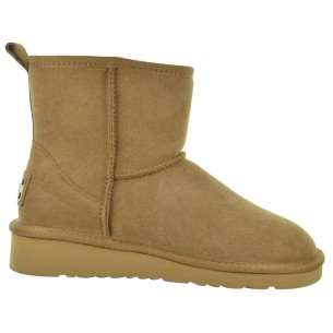 Top3 Rodas Botín Australiana Con Pelo y Piel Serraje  Mujer