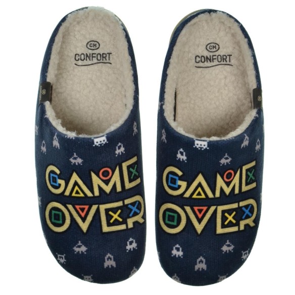 Cmconfort 40424 Zapatilla Casa Textil Confort Hombre
