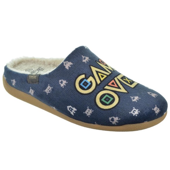 Cmconfort 40424 Zapatilla Casa Textil Confort Hombre